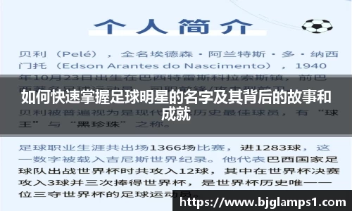 如何快速掌握足球明星的名字及其背后的故事和成就